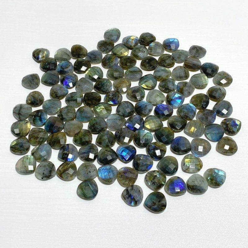 Beautiful Cut Faceted Labradorite Heart Shape DIY Pendants Wholesale - Wholesale Crystals