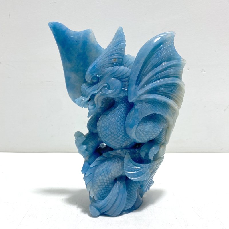 Beautiful Trolleite Flying Dragon Carving - Wholesale Crystals