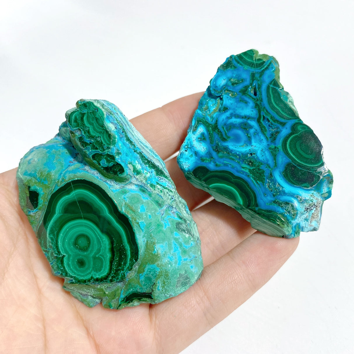 16 Pieces Beautiful Raw Chrysocolla Mixed Malachite Specimen