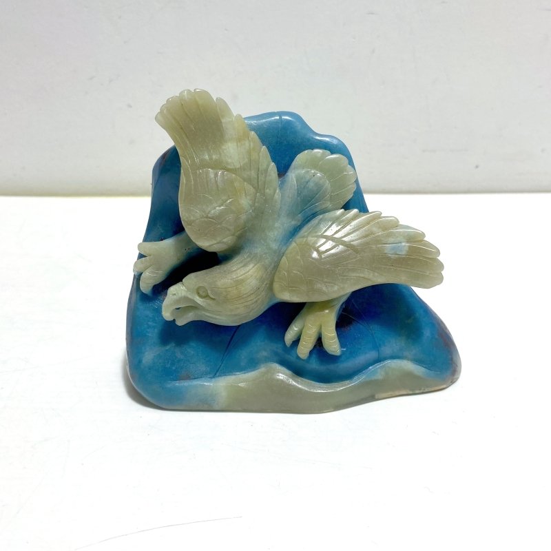 Blue Trolleite Eagle Carving - Wholesale Crystals