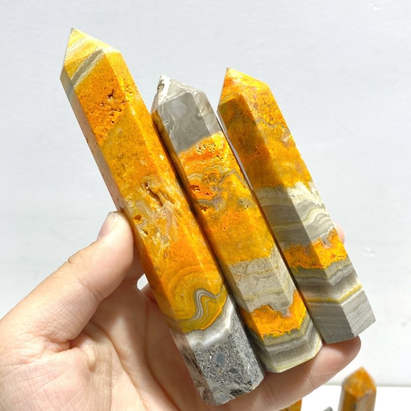 Bumblebee Jasper Tower Points Wholesale - Wholesale Crystals