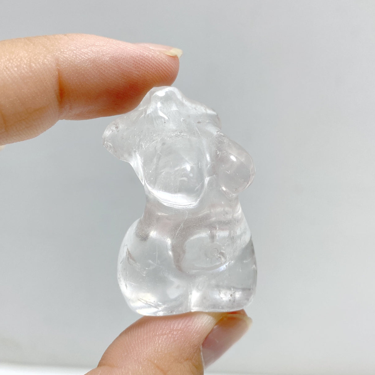 Curvy Crystal Goddess Carving Wholesale Fire Quartz Moss Agate Rose Quartz (Crack)