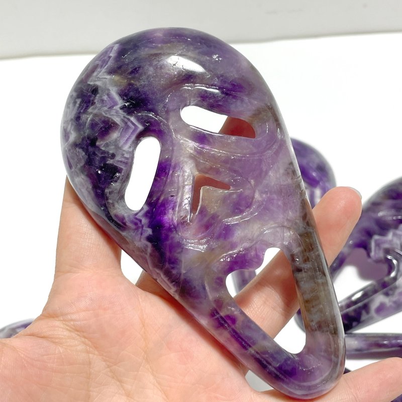 Chevron Amethyst Ghost Mask Carving Halloween Wholesale - Wholesale Crystals