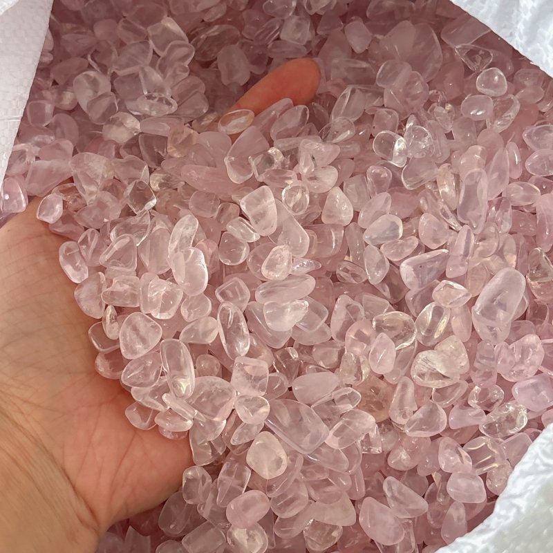 Clear Rose Quartz Gravel Chips Wholesale - Wholesale Crystals