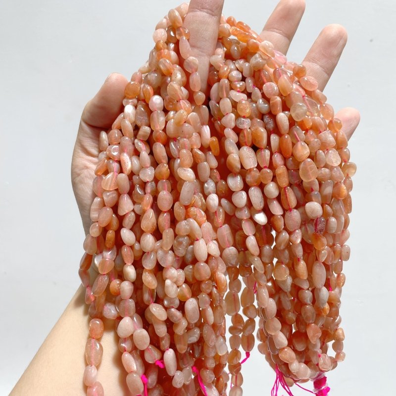 Crystal Stone Free Form DIY Bracelet Sunstone Gold Sheen Obsidian Prehnite - Wholesale Crystals