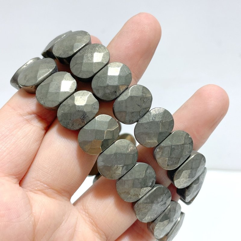 Cut Faceted Pyrite Bracelet Wholesale - Wholesale Crystals