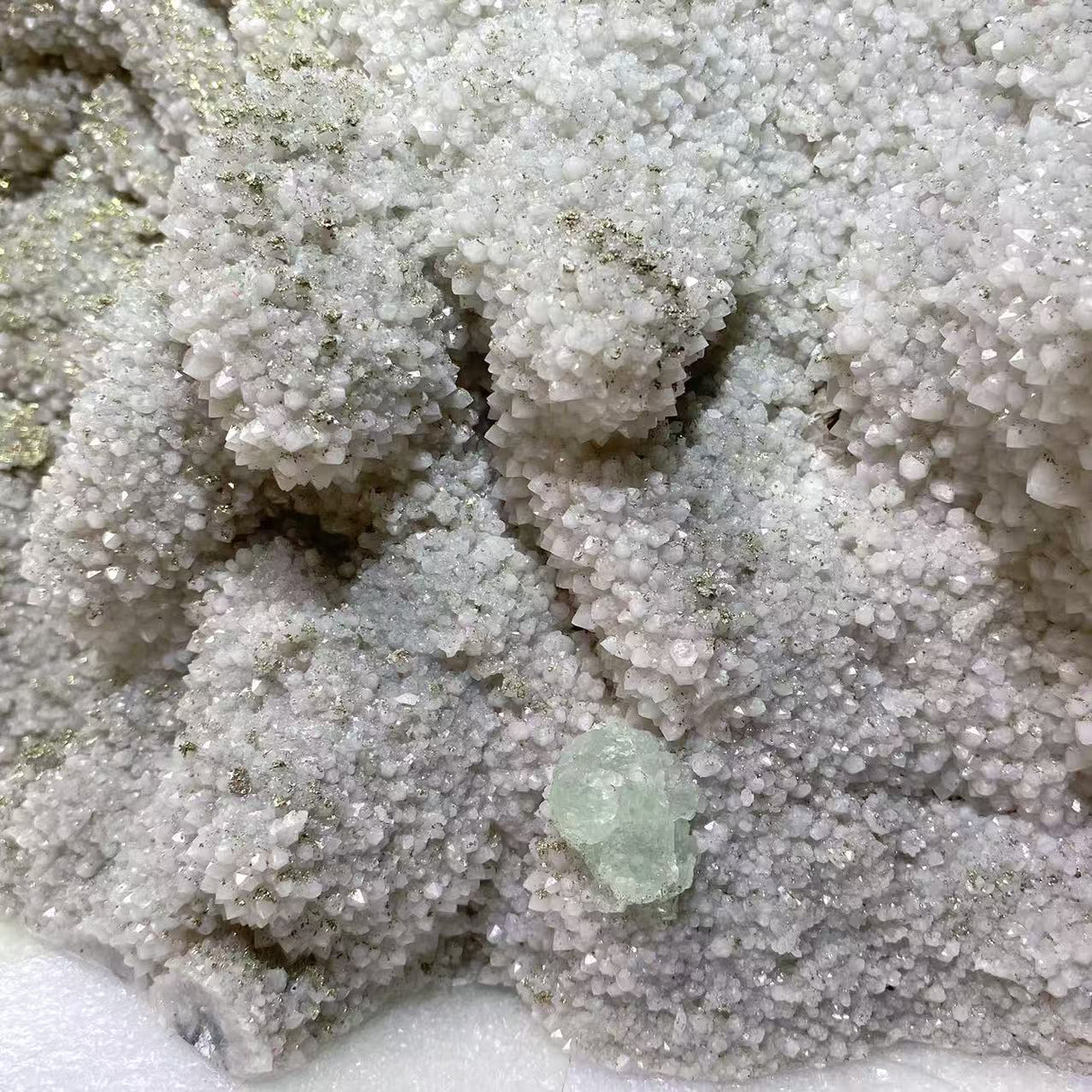 12.5KG Clear Quartz Cluster Mixed Apophyllite Pyrite Mineral Specimen (Sea Freight Only)