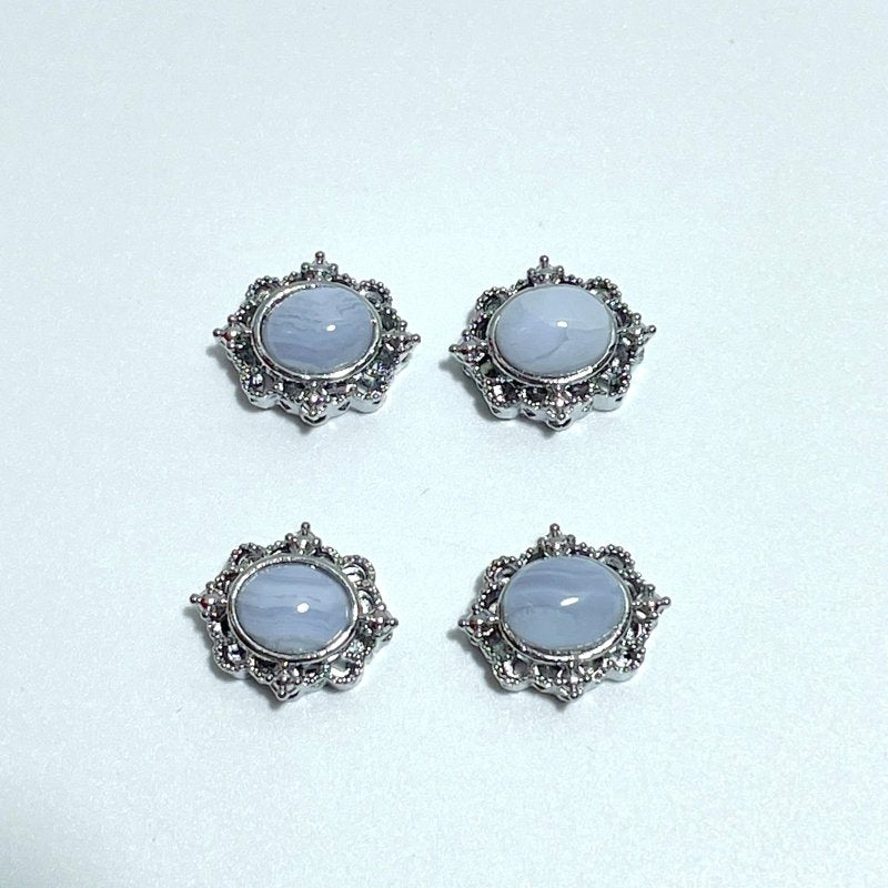 DIY Accessories Moonstone Blue Lace Agate Wholesale - Wholesale Crystals