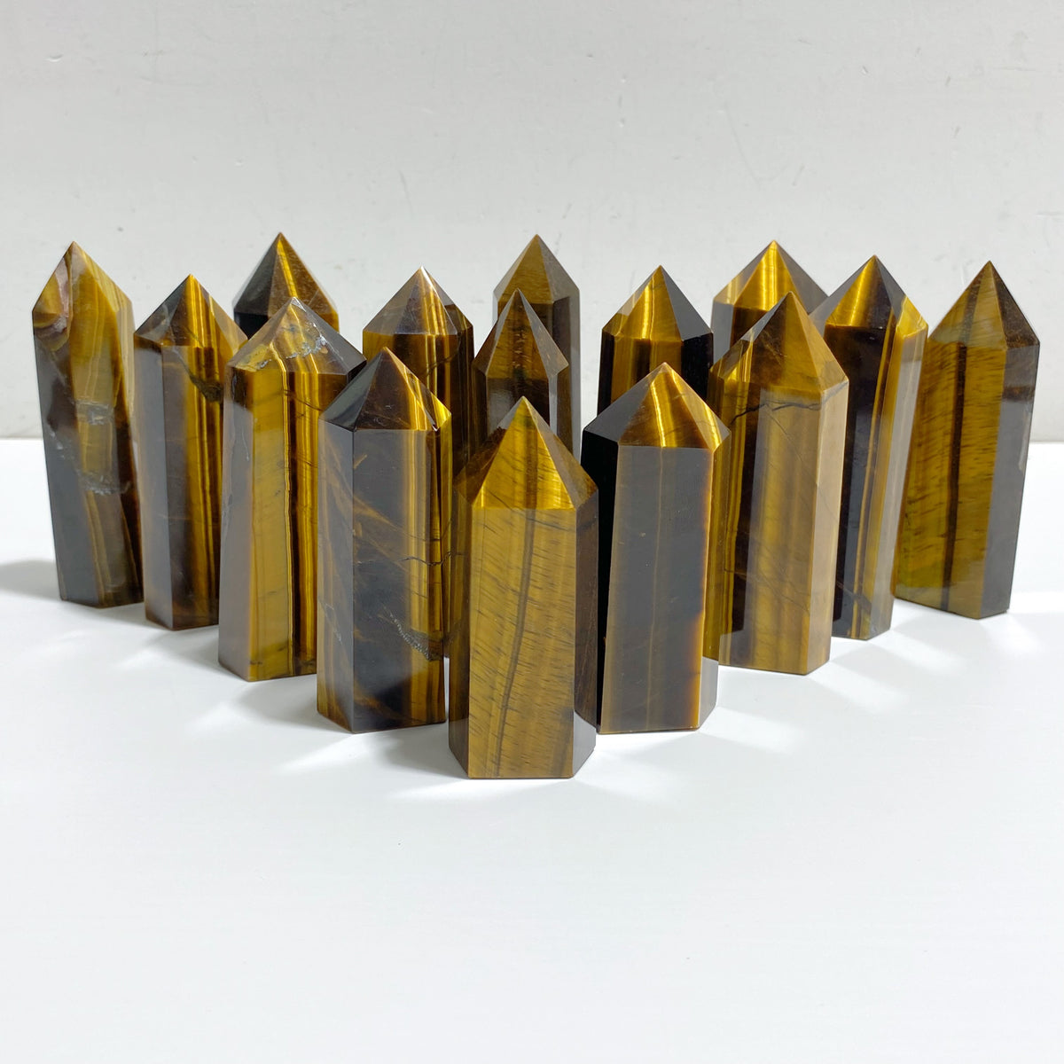 Fat Yellow Tiger Eye Point Wholesale