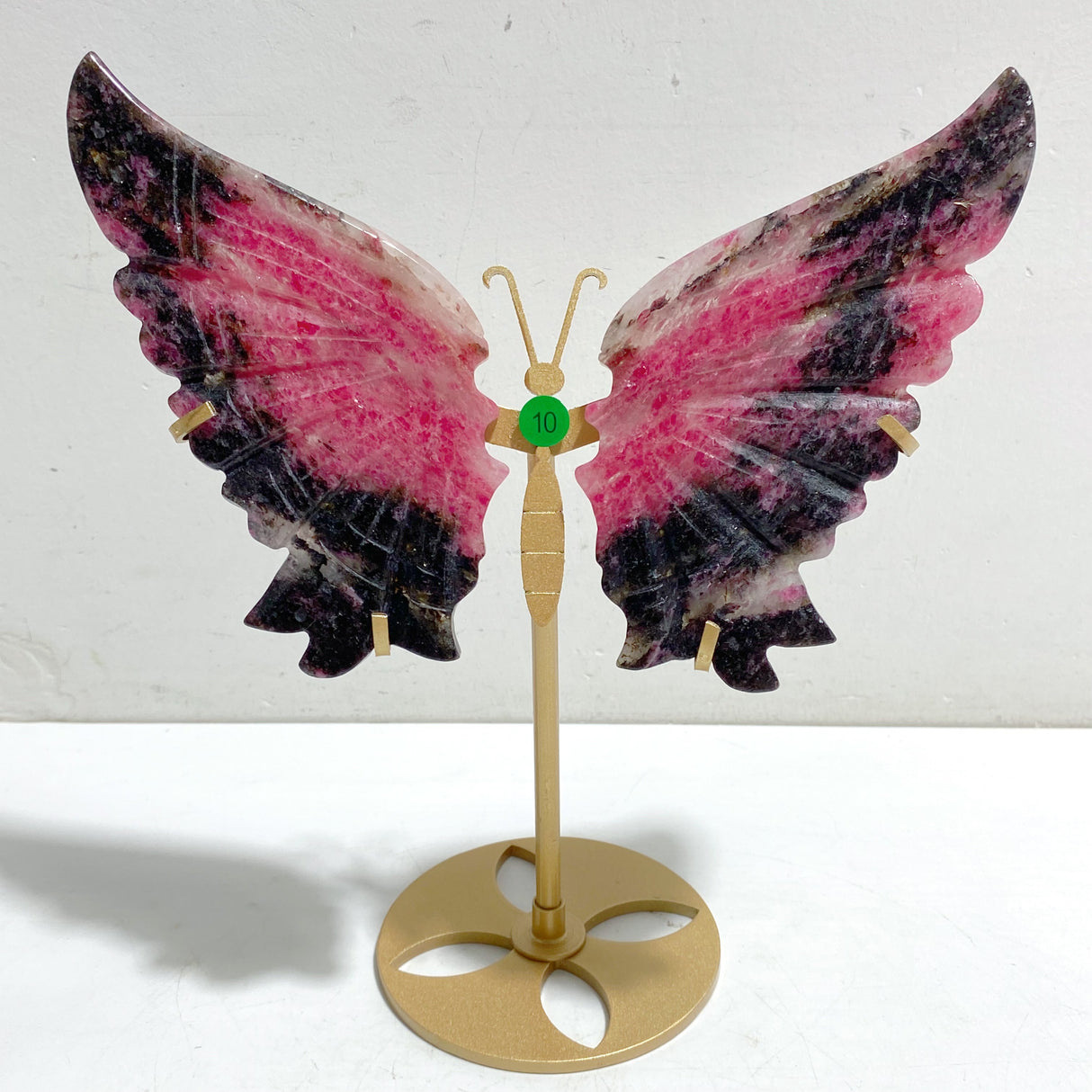Rhodonite Mixed Quartz Butterfly Wing With Stand Wholesale (No.7-12)