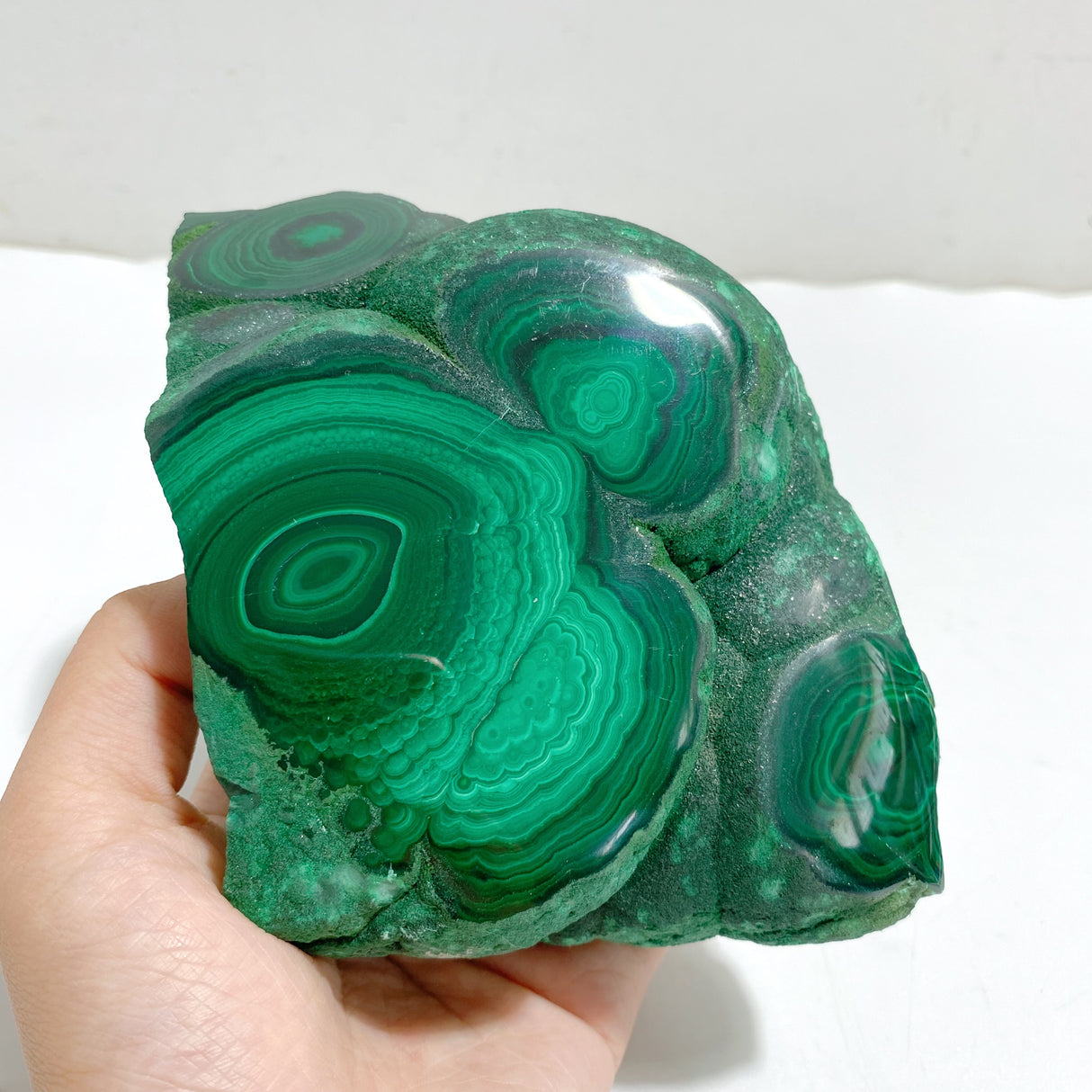 Unique Malachite Specimen With Stand