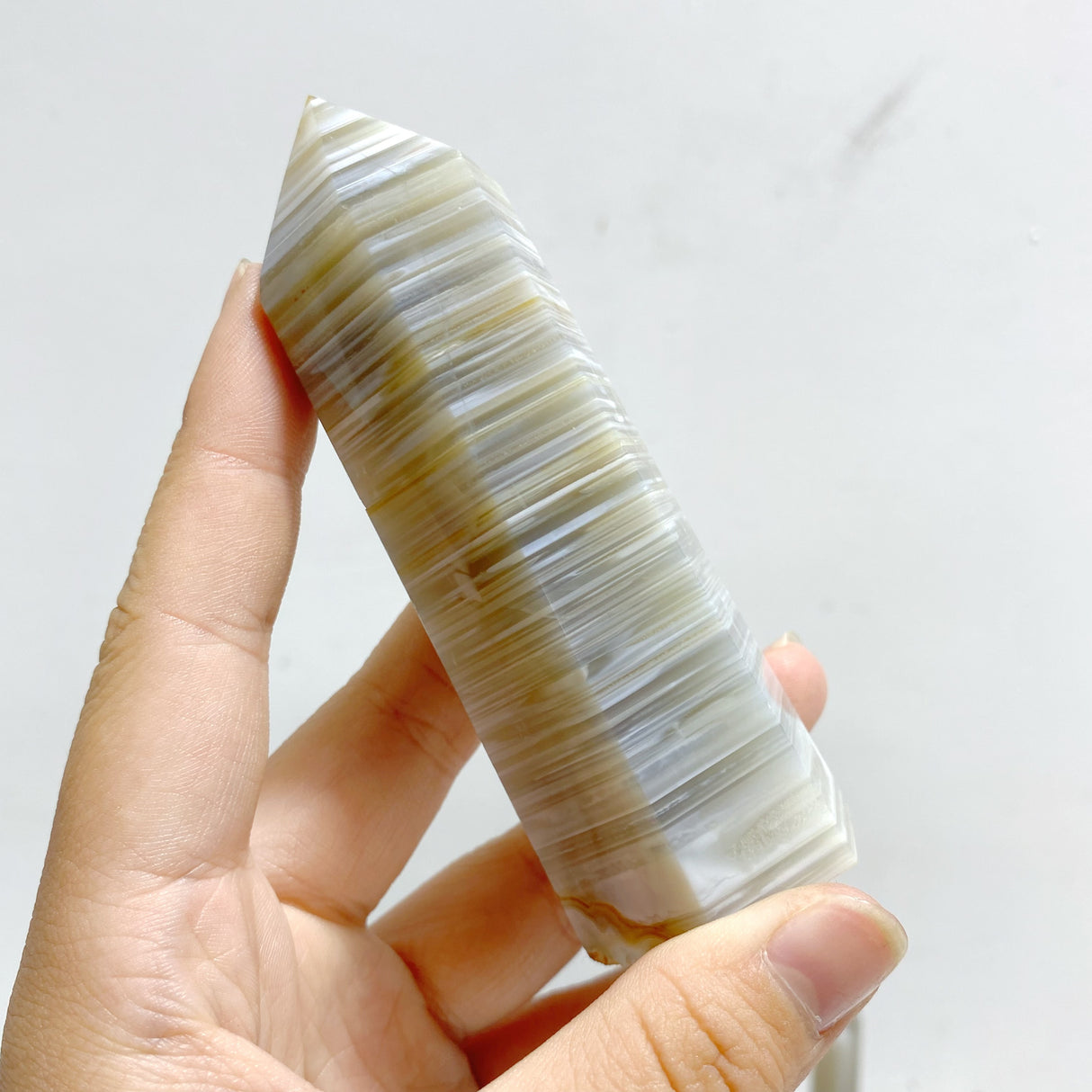 38 Pieces Stripe Agate Tower Points