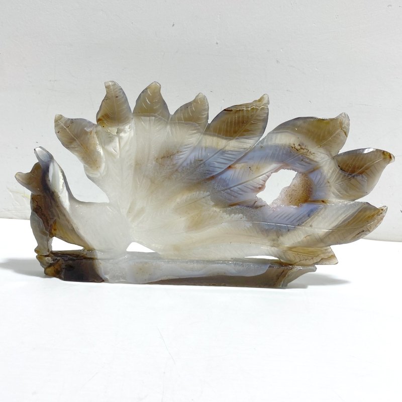 Geode Agate Druzy Nine - tailed Fox Carving 10 - Wholesale Crystals