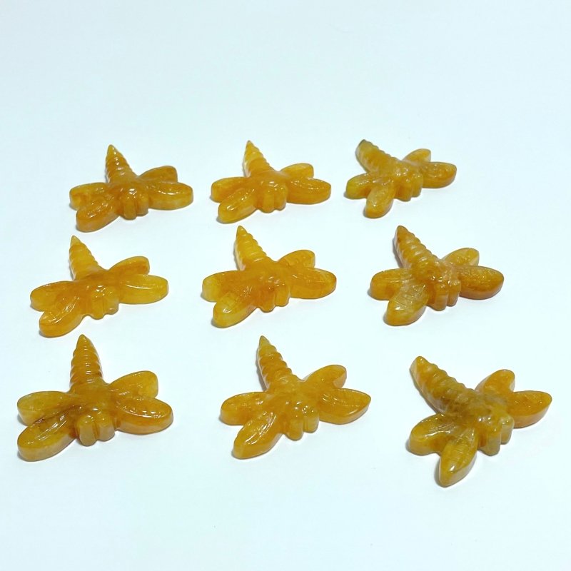 Golden Hematoid Quartz Dragonfly Carving Wholesale - Wholesale Crystals