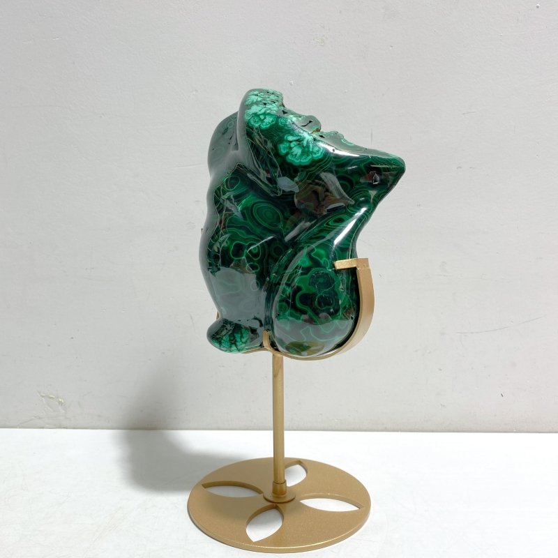 High Quality Polished Malachite Home Decor With Stand -Wholesale Crystals
