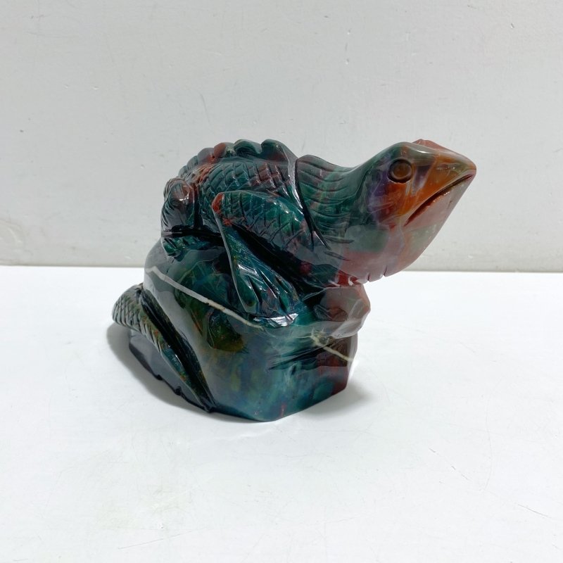 Large Ocean Jasper Lizard Carving 1 -Wholesale Crystals