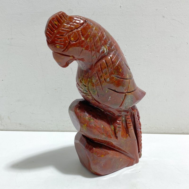 Large Ocean Jasper Parrot Carving -Wholesale Crystals