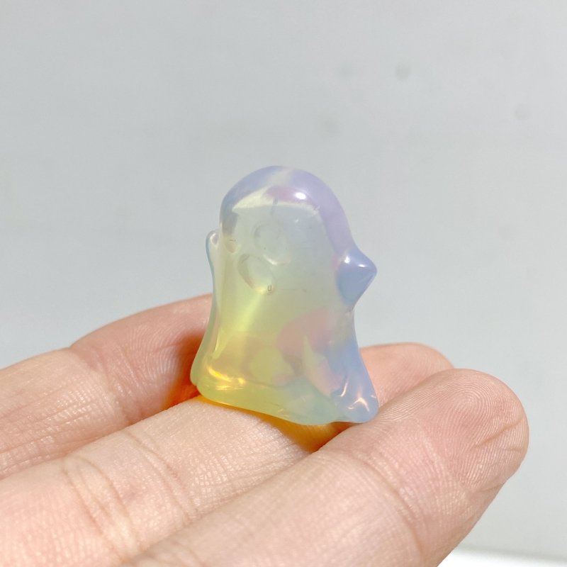 Mini Chevron Amethyst Ghost Halloween Carving Wholesale Opalite -Wholesale Crystals