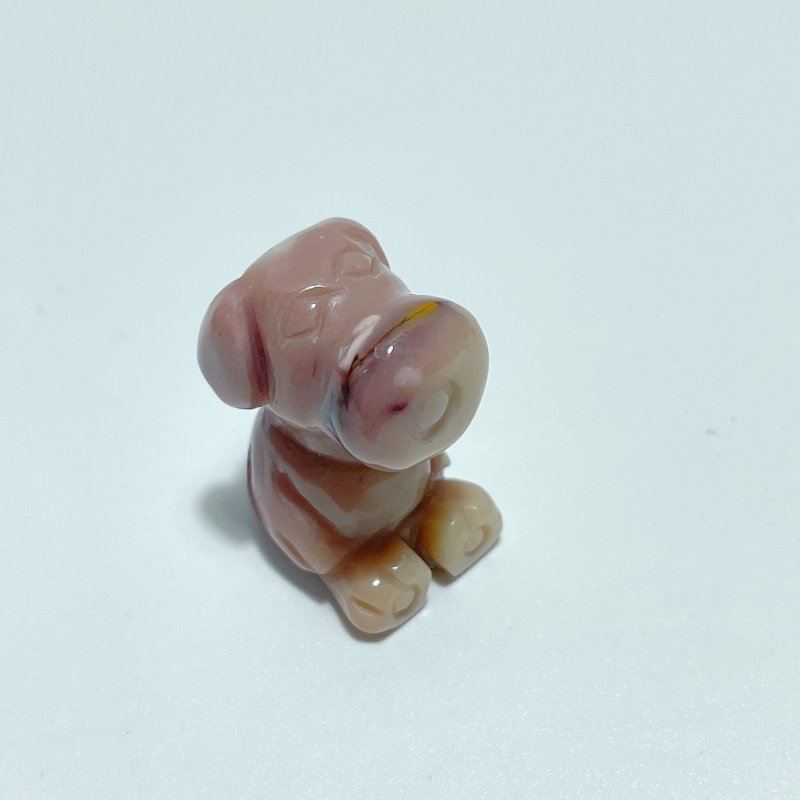 Mini Mookaite Snoopy Dog Carving Wholesale - Wholesale Crystals