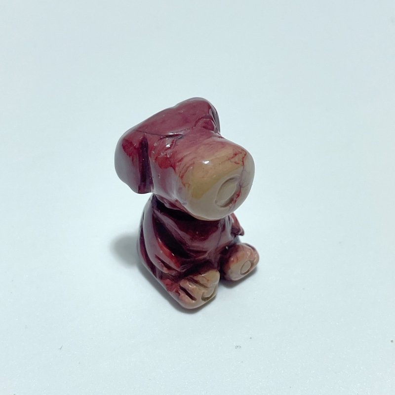 Mini Mookaite Snoopy Dog Carving Wholesale - Wholesale Crystals