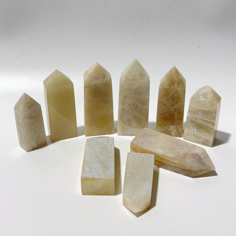 Moonstone Crystal Four-Sided Tower Point Wholesale -Wholesale Crystals