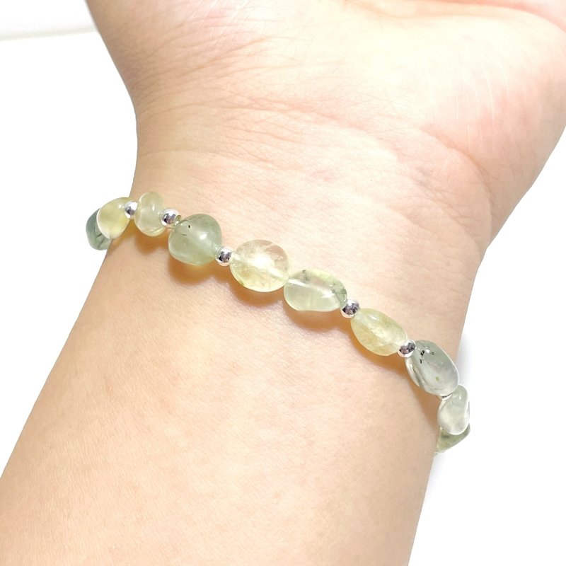 New Design - Prehnite Adjustable Hand - woven Bracelet Wholesale - Wholesale Crystals