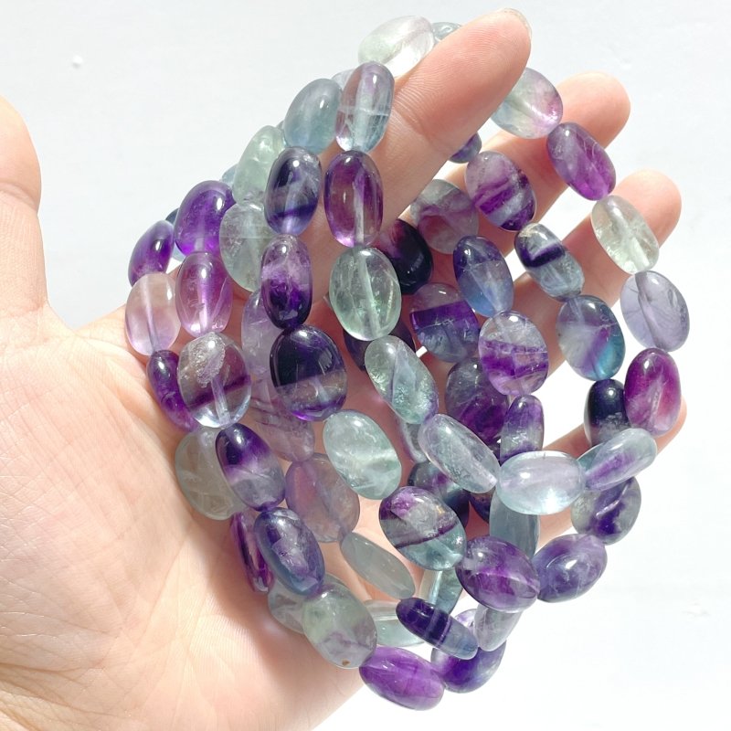 Oval Shape Fluorite Bracelet Wholesale - Wholesale Crystals