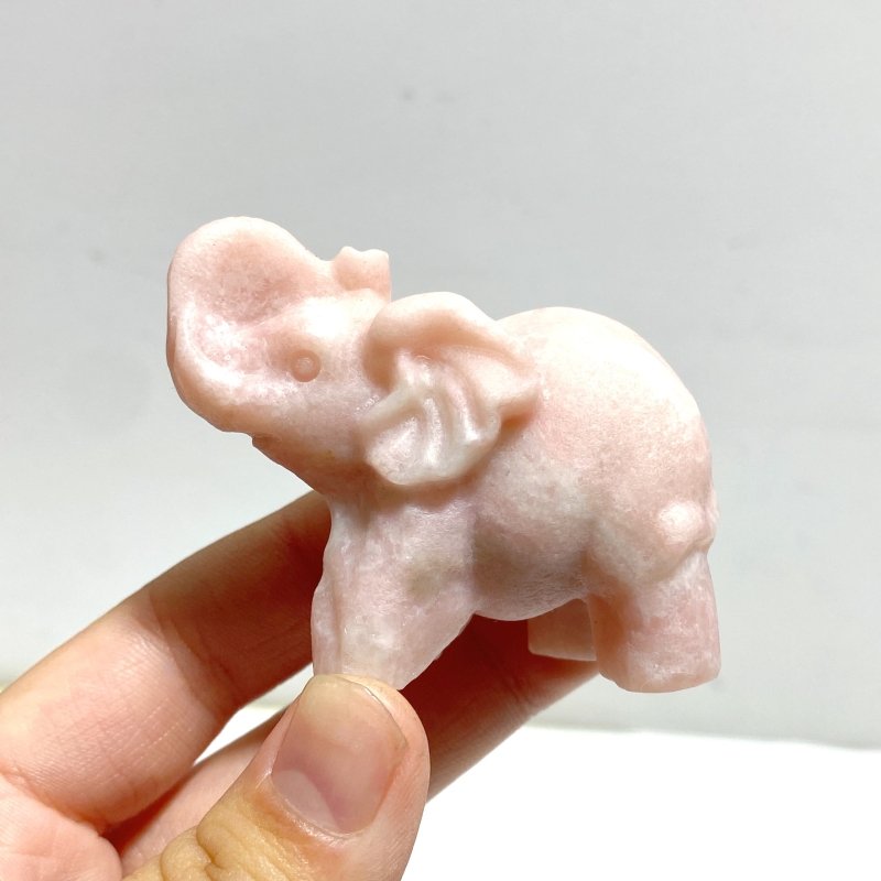 Pink Opal Elephant Carving Wholesale - Wholesale Crystals