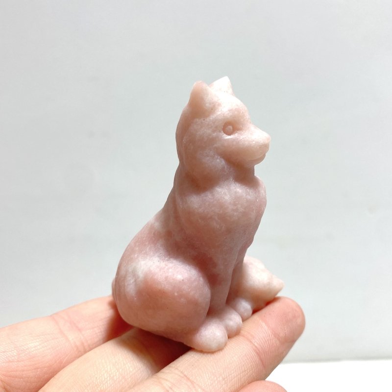 Pink Opal Maine Coon Carving Wholesale - Wholesale Crystals
