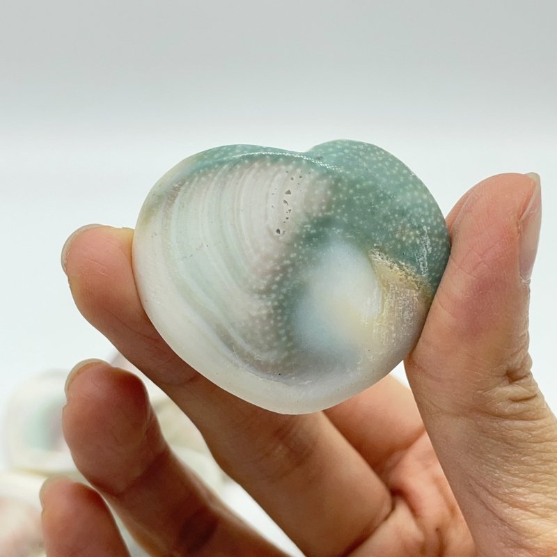 Polished Shell Fossil Heart Wholesale -Wholesale Crystals
