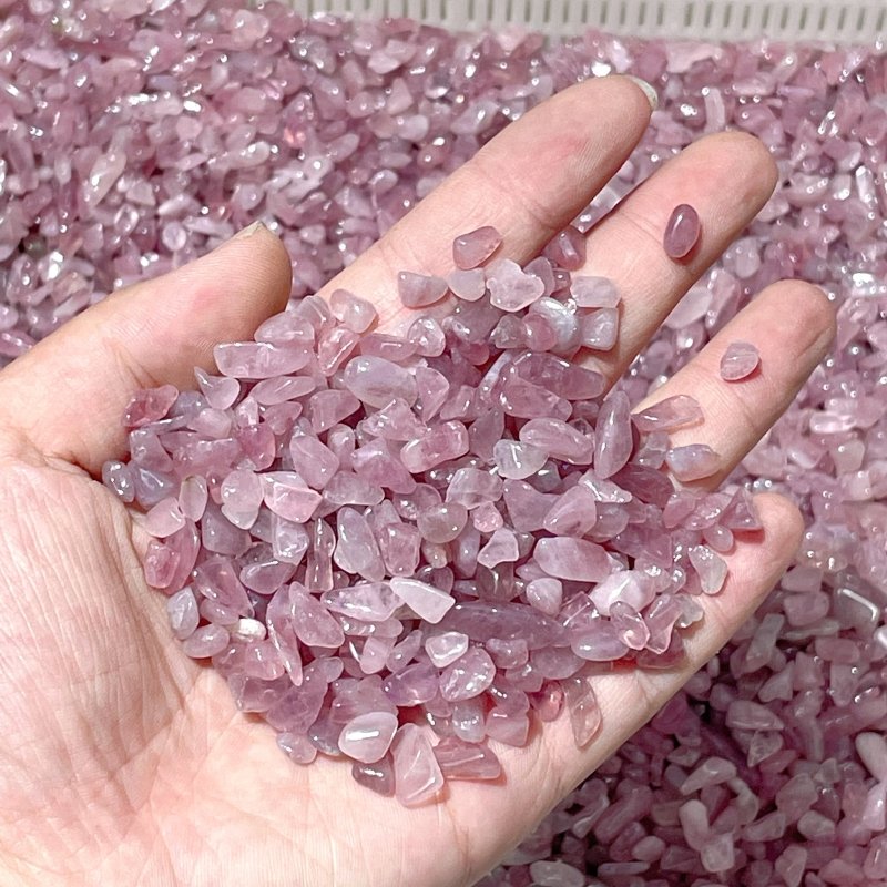 Purple Rose Quartz Gravel Chips Wholesale - Wholesale Crystals