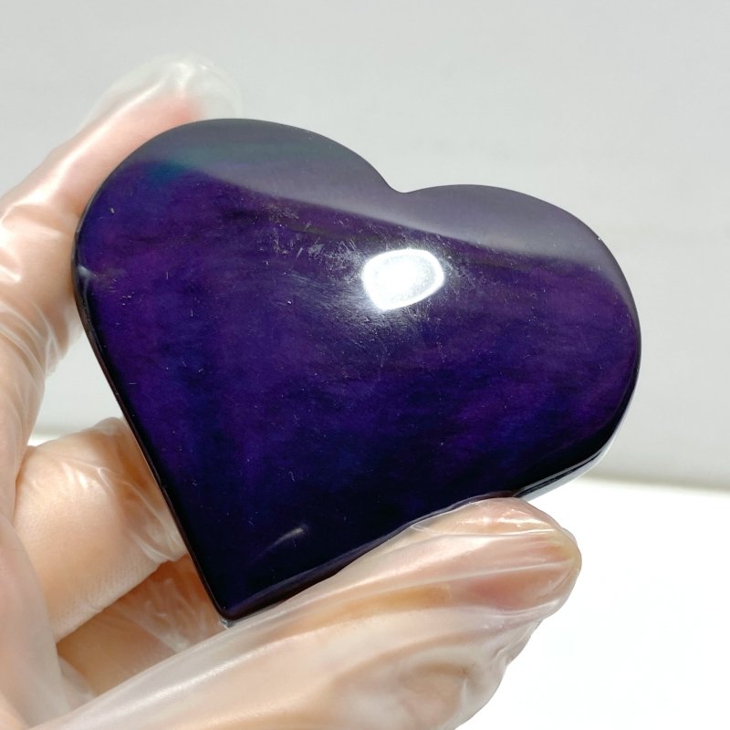 Rainbow Cat Eye Obsidian Heart Wholesale - Wholesale Crystals