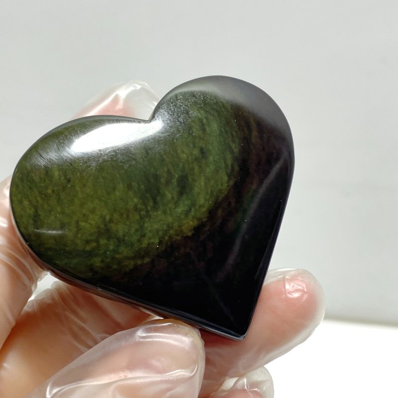 Rainbow Cat Eye Obsidian Heart Wholesale - Wholesale Crystals