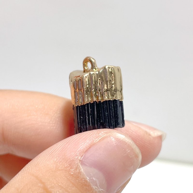 Raw Crystal Stones Pendant Wholesale Black Tourmaline Amethyst Aura Clear Quartz - Wholesale Crystals