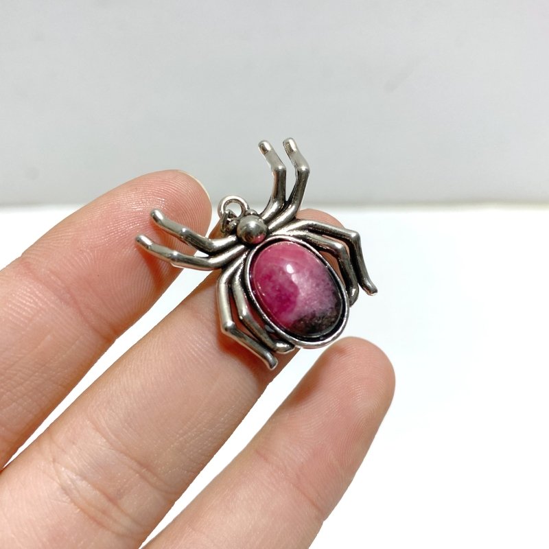Rhodonite Pendants Spider Shape Wholesale - Wholesale Crystals