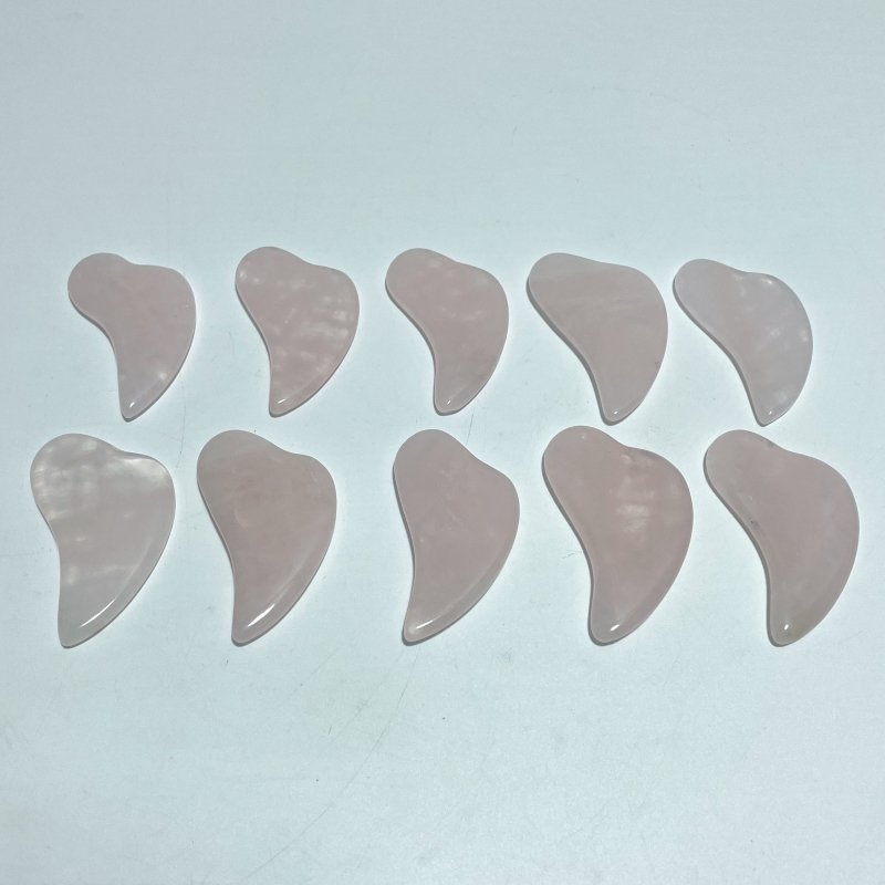 Rose Quartz Gua Sha Facial Tool For SPA Wholesale - Wholesale Crystals
