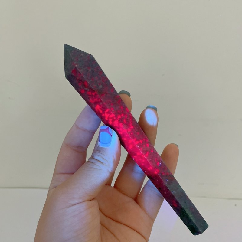 Ruby in Kyanite Point Magic Scepter Wand Wholesale(UV - Reactive) - Wholesale Crystals
