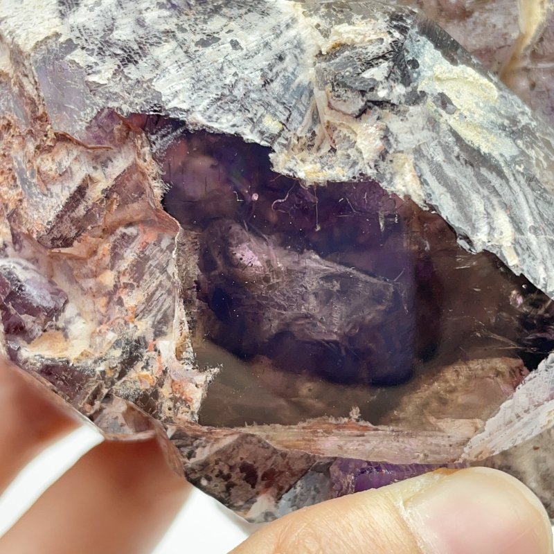 Skeletal Super7 Amethyst Enhydro Crystal Specimen -Wholesale Crystals