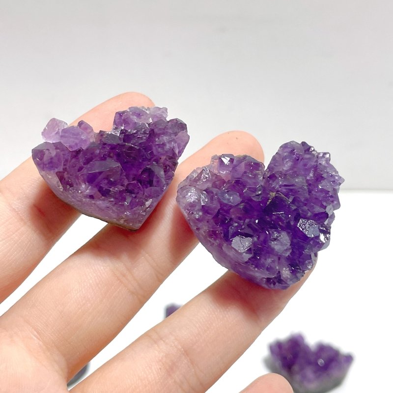 Small Amethyst Cluster Heart Shape Wholesale - Wholesale Crystals