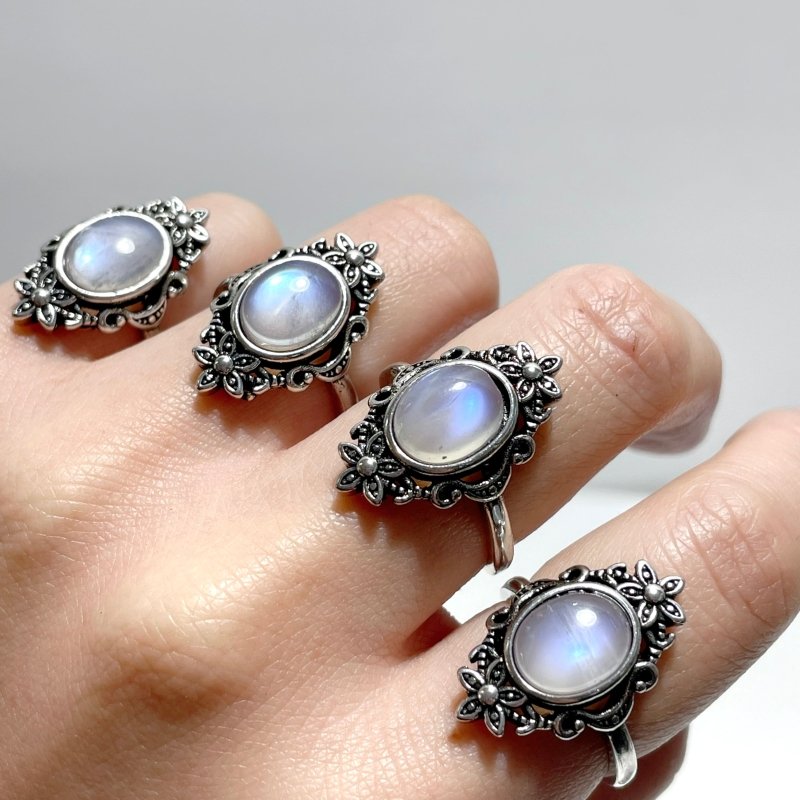 Sri Lanka Blue Moonstone Ring Crystal Wholesale - Wholesale Crystals