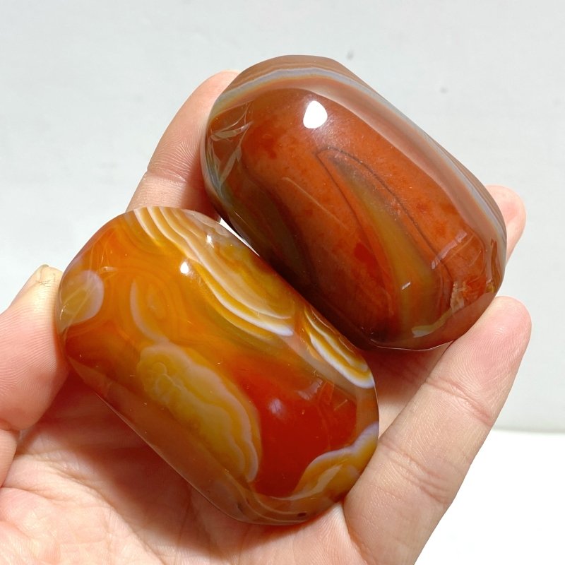 Stripe Carnelian Palm Wholesale - Wholesale Crystals