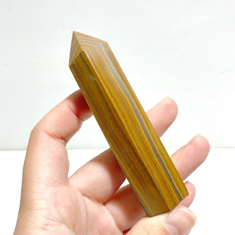 Tiger Eye Stone Mixed Iron Tower Points Wholesale - Wholesale Crystals