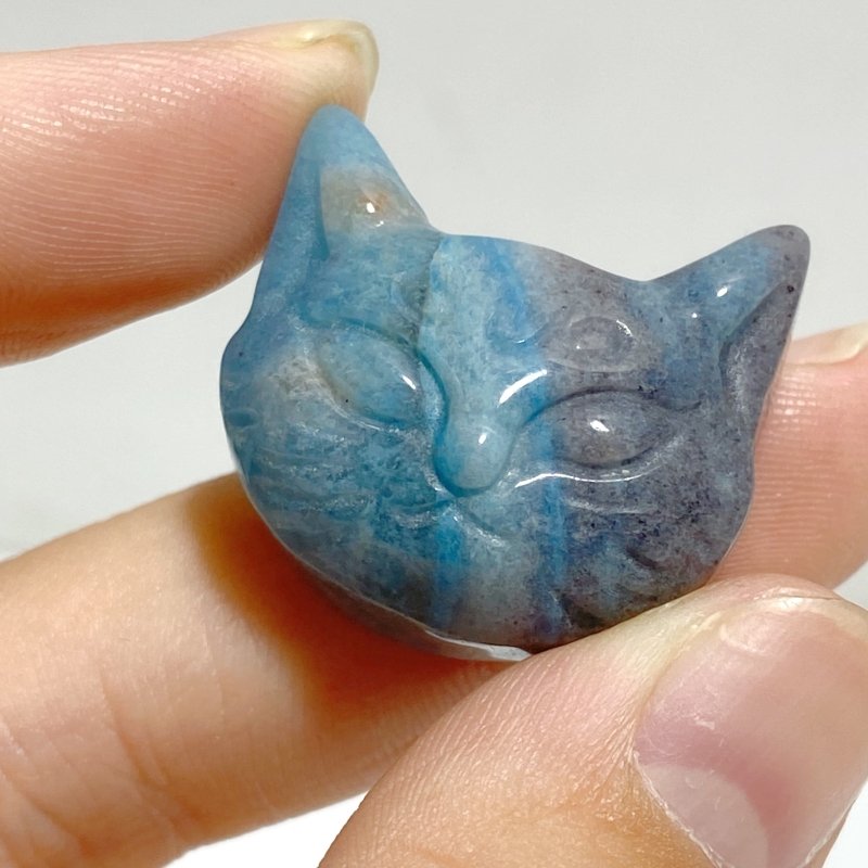 Trolleite Stone Cat Head Carving Wholesale -Wholesale Crystals