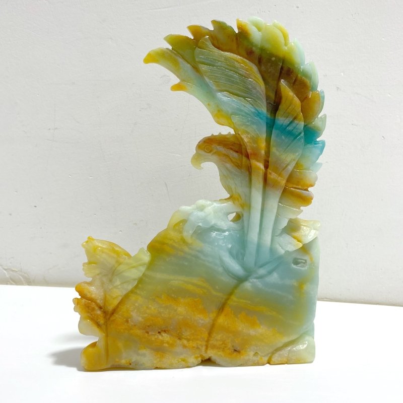 Unique Caribbean Calcite Eagle Carving -Wholesale Crystals