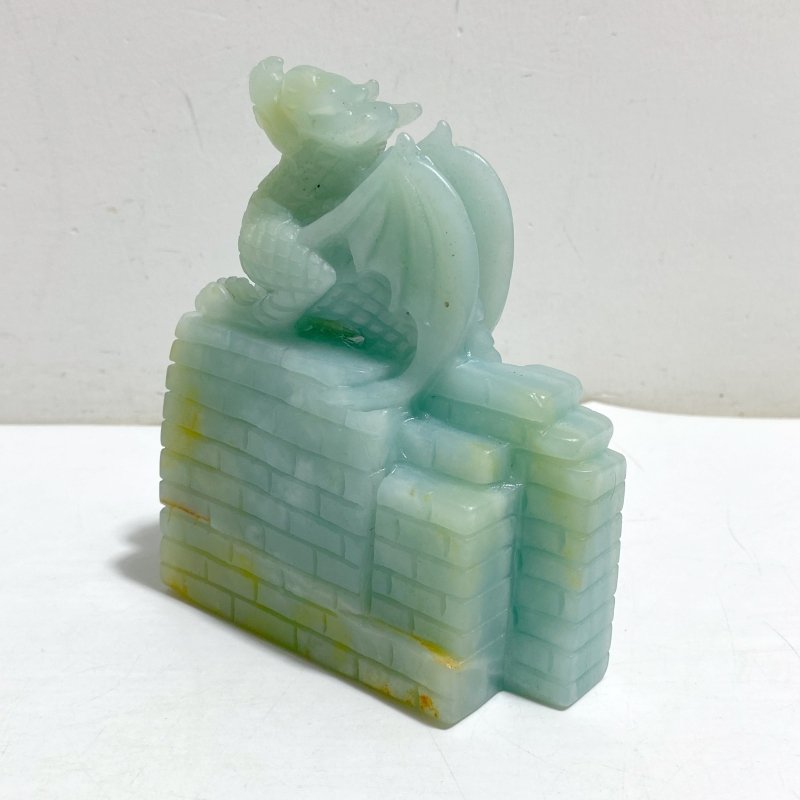Unique Caribbean Calcite Flying Dragon Carving -Wholesale Crystals