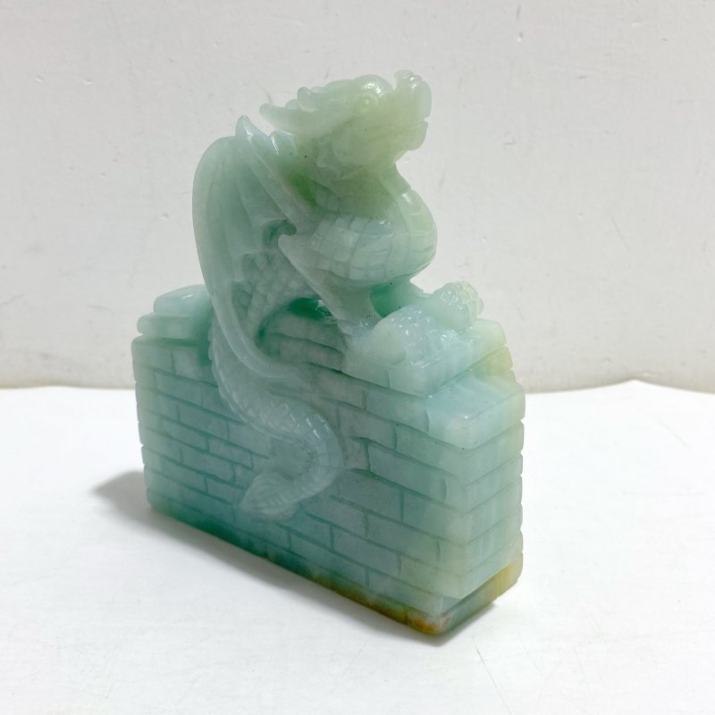 Unique Caribbean Calcite Flying Dragon Carving -Wholesale Crystals