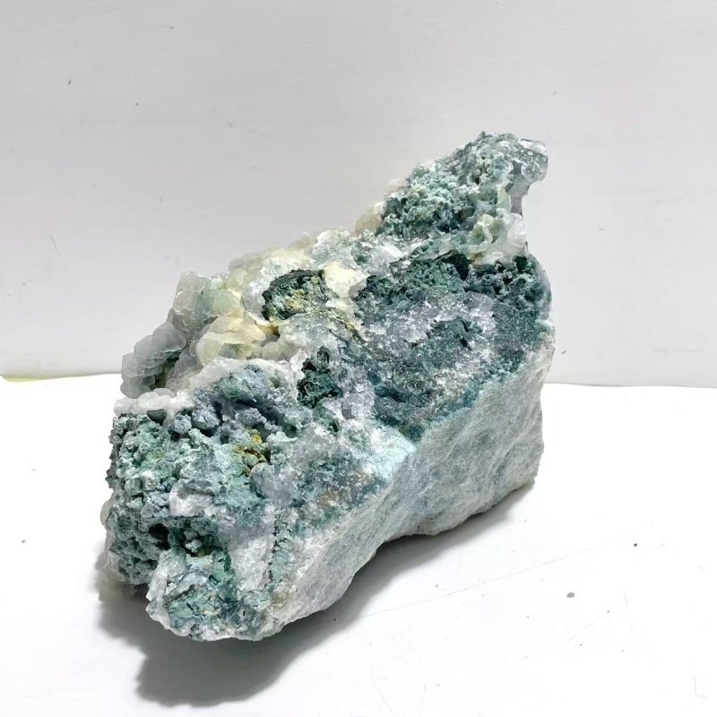 Unique Large Raw Moss Agate Crystal Specimen - Wholesale Crystals
