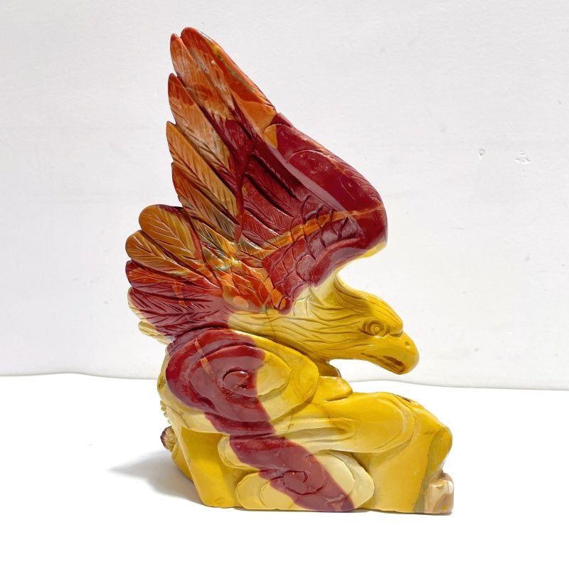 Unique Mookaite Eagle&Snake Carving - Wholesale Crystals