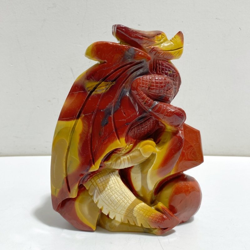 Unique Mookaite Flying Dragon Castle Carving 6 -Wholesale Crystals