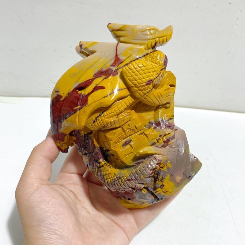 Unique Mookaite Flying Dragon Castle Carving 7 -Wholesale Crystals